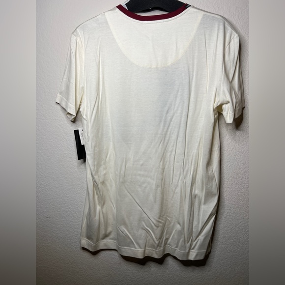 DOLCE & GABBANA "Tropical" Printed Ivory Cotton T-shirt Sz 46 IT/10 US - Picture 7 of 12